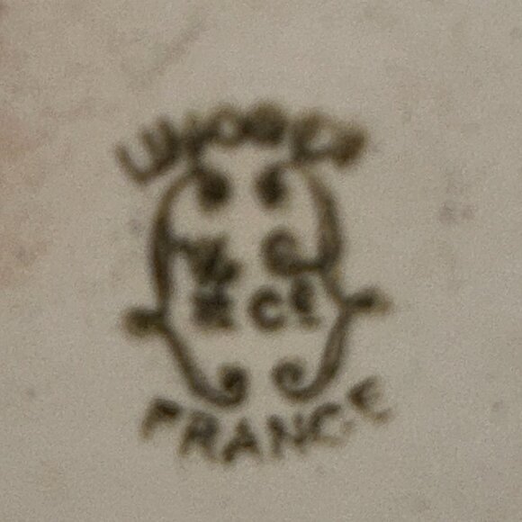 Limoges, Antique L. & C. Limoges, Quatrefoil Porcelain Platter - Picture 6 of 9